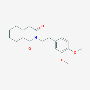 molecular formula C19H25NO4 B289848 2-[2-(3,4-dimethoxyphenyl)ethyl]-4a,5,6,7,8,8a-hexahydro-4H-isoquinoline-1,3-dione 