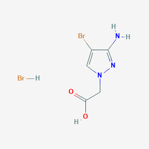(3-Amino-4-bromo-1H-pyrazol-1-yl)acetic acid hydrobromide