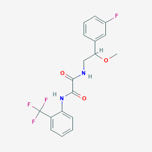 N1-(2-(3-fluorophenyl)-2-methoxyethyl)-N2-(2-(trifluoromethyl)phenyl)oxalamide
