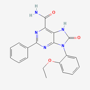 9-(2-ethoxyphenyl)-8-oxo-2-phenyl-8,9-dihydro-7H-purine-6-carboxamide