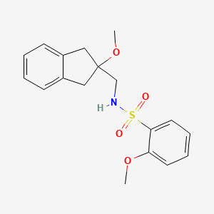 2-methoxy-N-((2-methoxy-2,3-dihydro-1H-inden-2-yl)methyl)benzenesulfonamide