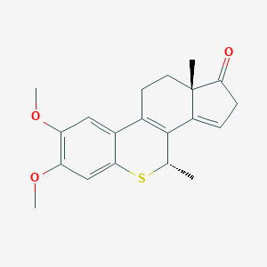 7,8-dimethoxy-4,11a-dimethyl-4,10,11,11a-tetrahydroindeno[4,5-c]thiochromen-1(2H)-one