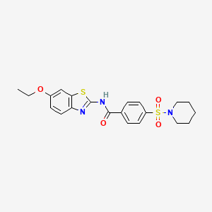 B2898527 N-(6-ethoxybenzo[d]thiazol-2-yl)-4-(piperidin-1-ylsulfonyl)benzamide CAS No. 325978-83-4