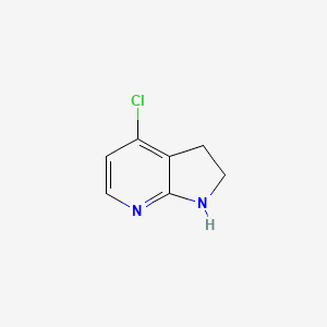 molecular formula C7H7ClN2 B2898532 4-chloro-2,3-dihydro-1H-pyrrolo[2,3-b]pyridine CAS No. 1354454-95-7