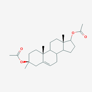 molecular formula C24H36O4 B289854 17-(Acetyloxy)-3-methylandrost-5-en-3-yl acetate 