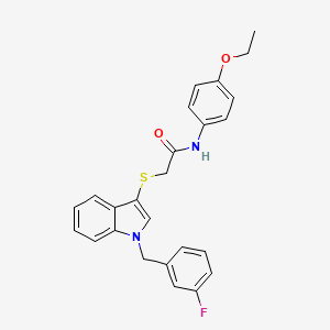 B2898540 N-(4-ethoxyphenyl)-2-((1-(3-fluorobenzyl)-1H-indol-3-yl)thio)acetamide CAS No. 450347-15-6