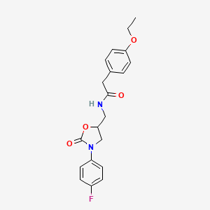 2-(4-ethoxyphenyl)-N-((3-(4-fluorophenyl)-2-oxooxazolidin-5-yl)methyl)acetamide