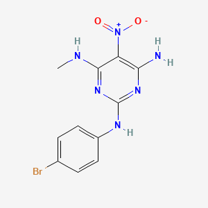 N2-(4-bromophenyl)-N4-methyl-5-nitropyrimidine-2,4,6-triamine