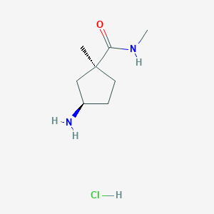 (1S,3R)-3-amino-N,1-dimethyl-cyclopentanecarboxamide hydrochloride