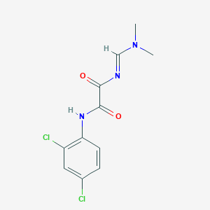 molecular formula C11H11Cl2N3O2 B2898554 N~1~-(2,4-dichlorophenyl)-N~2~-[(dimethylamino)methylene]ethanediamide CAS No. 477852-84-9