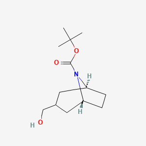 molecular formula C13H23NO3 B2898560 Exo-8-boc-8-azabicyclo[3.2.1]octane-3-methanol CAS No. 273376-39-9