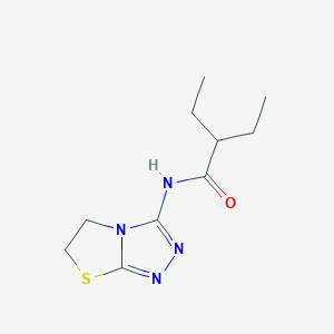 molecular formula C10H16N4OS B2898574 N-(5,6-dihydrothiazolo[2,3-c][1,2,4]triazol-3-yl)-2-ethylbutanamide CAS No. 932998-19-1