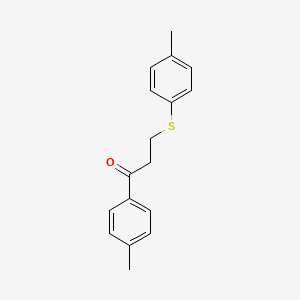 molecular formula C17H18OS B2898582 1-(4-Methylphenyl)-3-[(4-methylphenyl)sulfanyl]-1-propanone CAS No. 20618-52-4