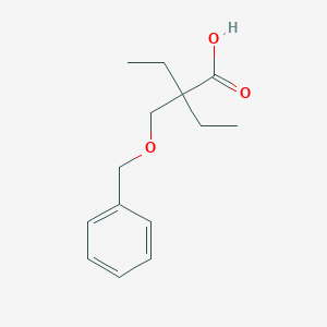 molecular formula C14H20O3 B2898585 2-[(Benzyloxy)methyl]-2-ethylbutanoic acid CAS No. 1871441-31-4