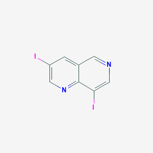 molecular formula C8H4I2N2 B2898599 3,8-Diiodo-1,6-naphthyridine CAS No. 2504204-02-6