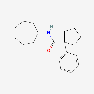 molecular formula C19H27NO B2898607 N-Cycloheptyl(phenylcyclopentyl)formamide CAS No. 1024292-47-4
