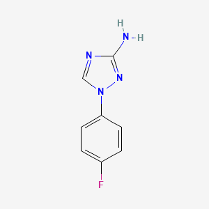 molecular formula C8H7FN4 B2898625 1-(4-fluorophenyl)-1H-1,2,4-triazol-3-amine CAS No. 1858445-20-1