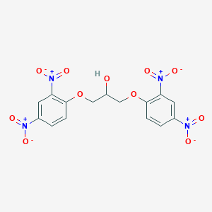 molecular formula C15H12N4O11 B289864 1,3-Bis{2,4-bisnitrophenoxy}-2-propanol 