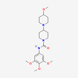 4-methoxy-N-(3,4,5-trimethoxyphenyl)-[1,4'-bipiperidine]-1'-carboxamide