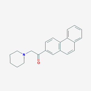 molecular formula C21H21NO B289868 1-Phenanthren-2-yl-2-piperidin-1-ylethanone 