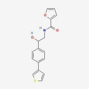 molecular formula C17H15NO3S B2898683 N-(2-hydroxy-2-(4-(thiophen-3-yl)phenyl)ethyl)furan-2-carboxamide CAS No. 2034435-30-6