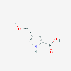 molecular formula C7H9NO3 B2898686 4-(Methoxymethyl)-1H-pyrrole-2-carboxylic acid CAS No. 1550887-26-7