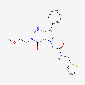 molecular formula C22H22N4O3S B2898687 N-(2-morpholin-4-ylethyl)-2-[1-(2-thienylsulfonyl)piperidin-4-yl]propanamide CAS No. 1251634-52-2