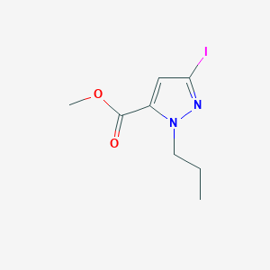 molecular formula C8H11IN2O2 B2898692 Methyl 5-iodo-2-propylpyrazole-3-carboxylate CAS No. 2226182-03-0