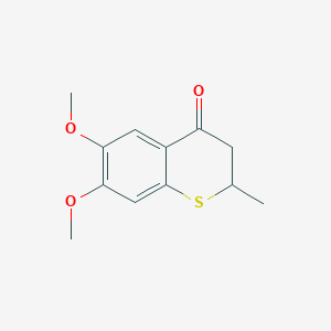 molecular formula C12H14O3S B289870 6,7-dimethoxy-2-methyl-2,3-dihydro-4H-thiochromen-4-one 