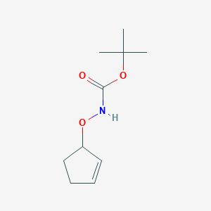 molecular formula C10H17NO3 B2898700 Tert-butyl N-cyclopent-2-en-1-yloxycarbamate CAS No. 2490405-96-2