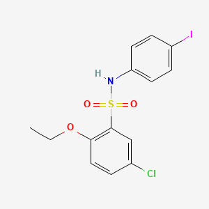molecular formula C14H13ClINO3S B2898711 5-chloro-2-ethoxy-N-(4-iodophenyl)benzene-1-sulfonamide CAS No. 2215295-02-4