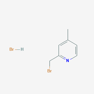 molecular formula C7H9Br2N B2898713 2-(Bromomethyl)-4-methylpyridine hydrobromide CAS No. 1956322-40-9
