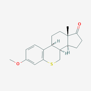 molecular formula C18H22O2S B289873 7-methoxy-11a-methyl-3,3a,3b,4,9b,10,11,11a-octahydroindeno[4,5-c]thiochromen-1(2H)-one 