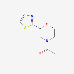 B2898739 1-[2-(1,3-Thiazol-2-yl)morpholin-4-yl]prop-2-en-1-one CAS No. 2196077-98-0
