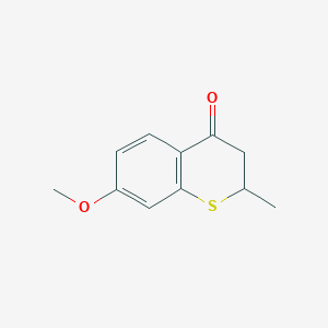 molecular formula C11H12O2S B289875 7-methoxy-2-methyl-2,3-dihydro-4H-thiochromen-4-one 