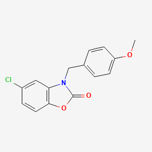 B2898756 5-chloro-3-(4-methoxybenzyl)benzo[d]oxazol-2(3H)-one CAS No. 883279-87-6