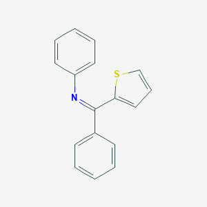 molecular formula C17H13NS B289876 N-phenyl-N-[phenyl(2-thienyl)methylene]amine 