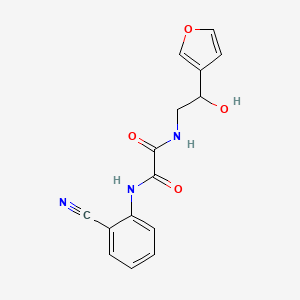 molecular formula C15H13N3O4 B2898763 N1-(2-cyanophenyl)-N2-(2-(furan-3-yl)-2-hydroxyethyl)oxalamide CAS No. 1448078-33-8