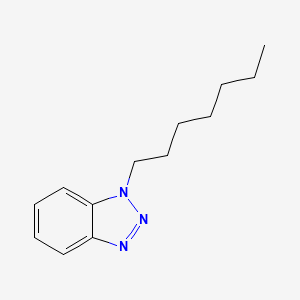 molecular formula C13H19N3 B2898769 1-Heptyl-1H-1,2,3-benzotriazole CAS No. 131164-34-6