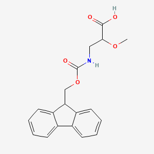 molecular formula C19H19NO5 B2898785 3-({[(9H-fluoren-9-yl)methoxy]carbonyl}amino)-2-methoxypropanoic acid CAS No. 1701501-40-7