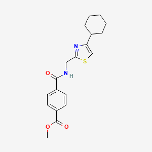 Methyl 4-(((4-cyclohexylthiazol-2-yl)methyl)carbamoyl)benzoate