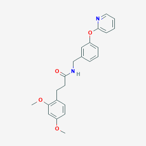 3-(2,4-dimethoxyphenyl)-N-(3-(pyridin-2-yloxy)benzyl)propanamide