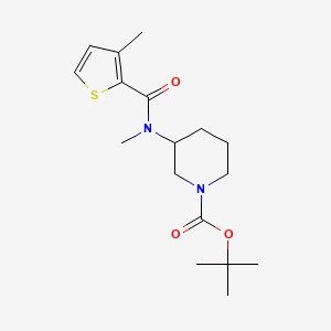 molecular formula C17H26N2O3S B2898798 tert-Butyl 3-(N,3-dimethylthiophene-2-carboxamido)piperidine-1-carboxylate CAS No. 1353954-33-2