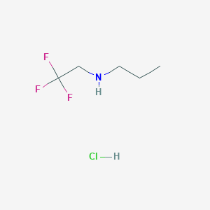 molecular formula C5H11ClF3N B2898802 Propyl(2,2,2-trifluoroethyl)amine hydrochloride CAS No. 405879-02-9