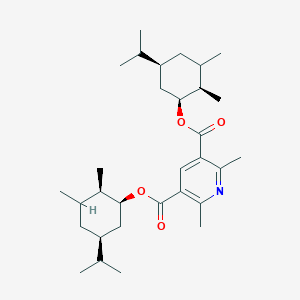 molecular formula C31H49NO4 B289883 Bis(5-isopropyl-2,3-dimethylcyclohexyl) 2,6-dimethyl-3,5-pyridinedicarboxylate 