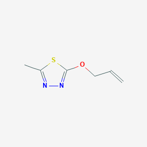 molecular formula C6H8N2OS B2898840 2-Methyl-5-(prop-2-en-1-yloxy)-1,3,4-thiadiazole CAS No. 2166881-60-1