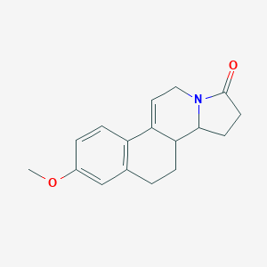 molecular formula C17H19NO2 B289885 2-methoxy-9,10,10a,10b,11,12-hexahydrobenzo[f]pyrrolo[2,1-a]isoquinolin-8(6H)-one 
