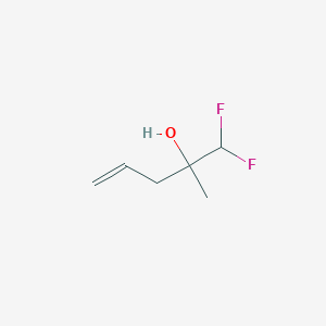 molecular formula C6H10F2O B2898859 1,1-Difluoro-2-methylpent-4-en-2-ol CAS No. 2105613-41-8