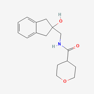 molecular formula C16H21NO3 B2898860 N-((2-hydroxy-2,3-dihydro-1H-inden-2-yl)methyl)tetrahydro-2H-pyran-4-carboxamide CAS No. 1904190-96-0