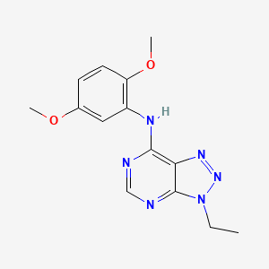 molecular formula C14H16N6O2 B2898863 N-(2,5-dimethoxyphenyl)-3-ethyl-3H-[1,2,3]triazolo[4,5-d]pyrimidin-7-amine CAS No. 899975-28-1